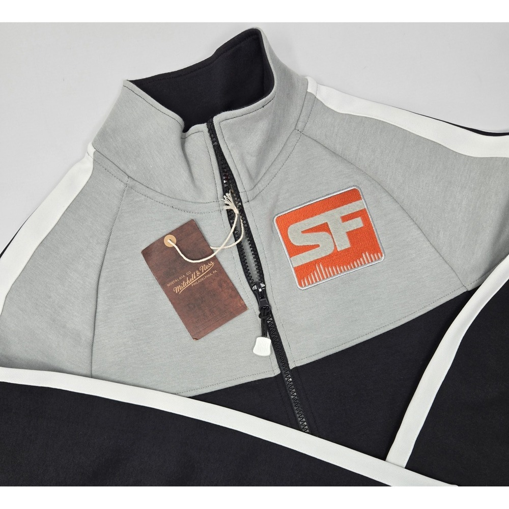 San Francisco Giants Track Jacket Mens S Mitchell & Ness Owl Shock Mvp MLB